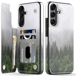 Capa LETO Luxury Flip Folio, carteira de couro Samsung S23 FE