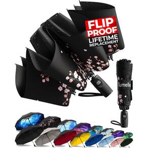 Guarda-chuva TUMELLA Flip Proof Inverted Travel 46 cm com durável