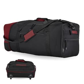 Mochila Travelers Club expansível rolante de 81 cm vermelha