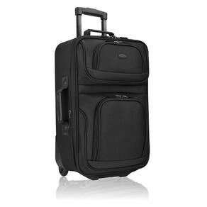 Mala U.S. Traveler Lightweight Softside 20 Carry On preta