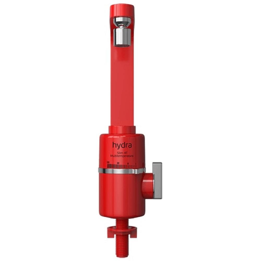 Torneira Elétrica Mesa Cozinha Slim 4T Hydra Vermelho 127V
