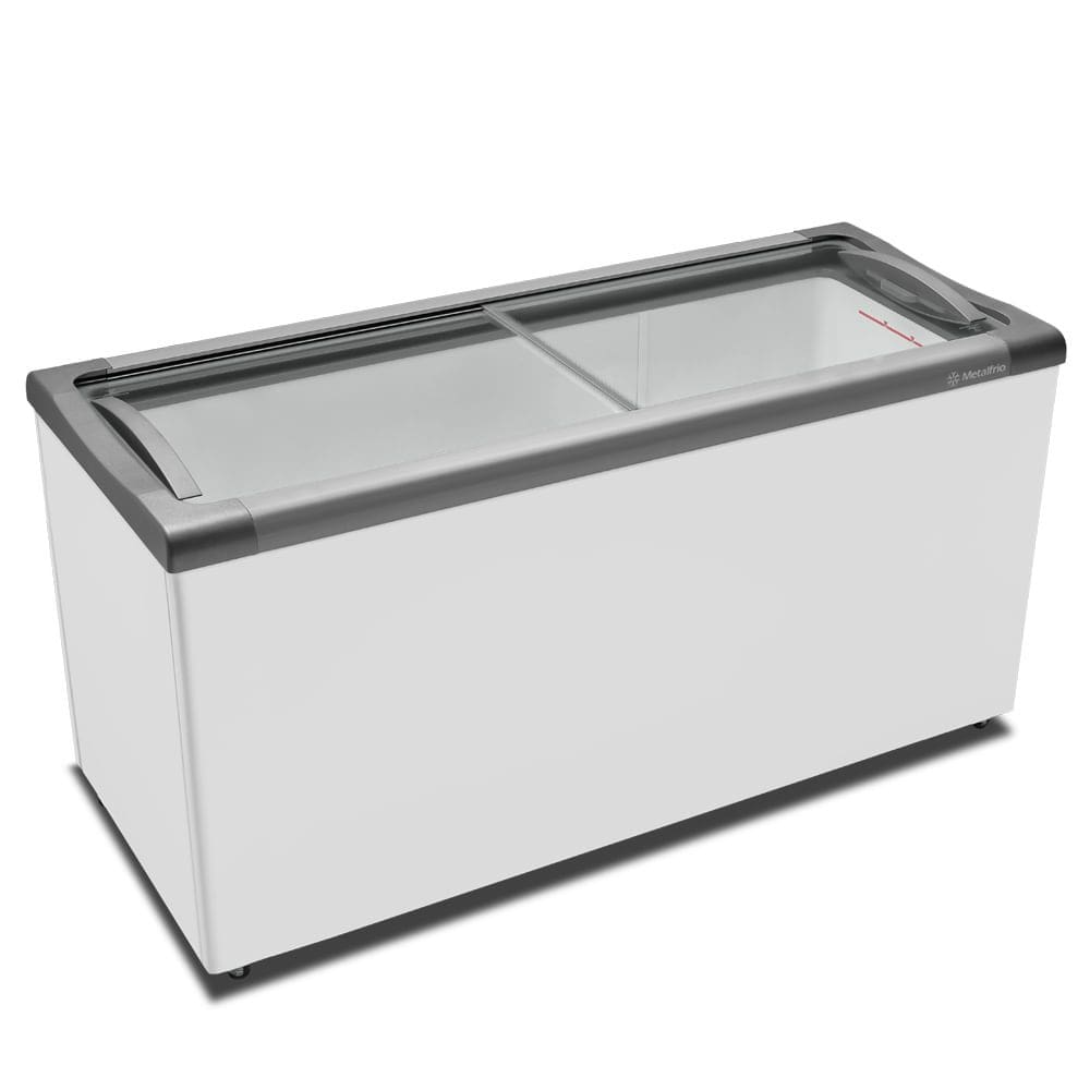 Freezer Horizontal Porta de Vidro 505 Litros Metalfrio NF55S Branco 127v