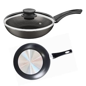 Panela Frigideira Funda Tramontina Paris Antiaderente 26cm 2,9L com Cabo e Tampa de Vidro Grafite