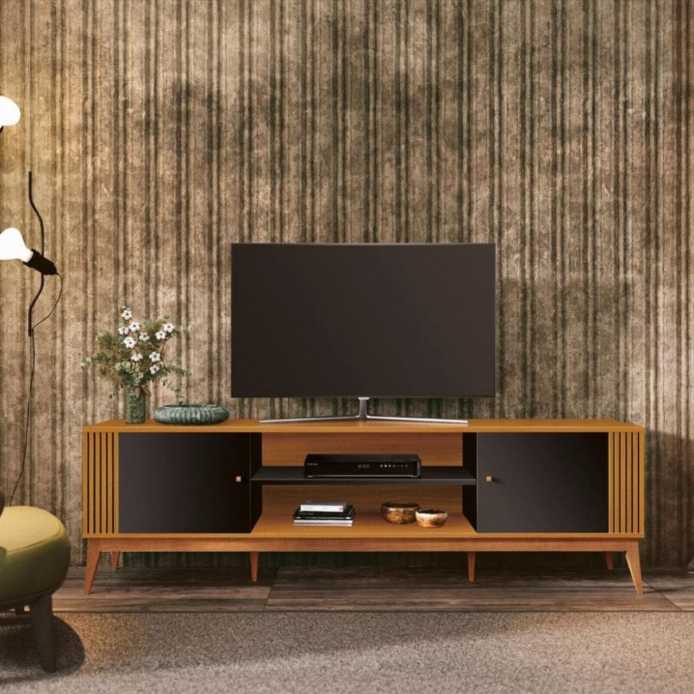 Rack para TV até 75 Polegadas 200cm 2 Portas Legacy EDN Móveis
