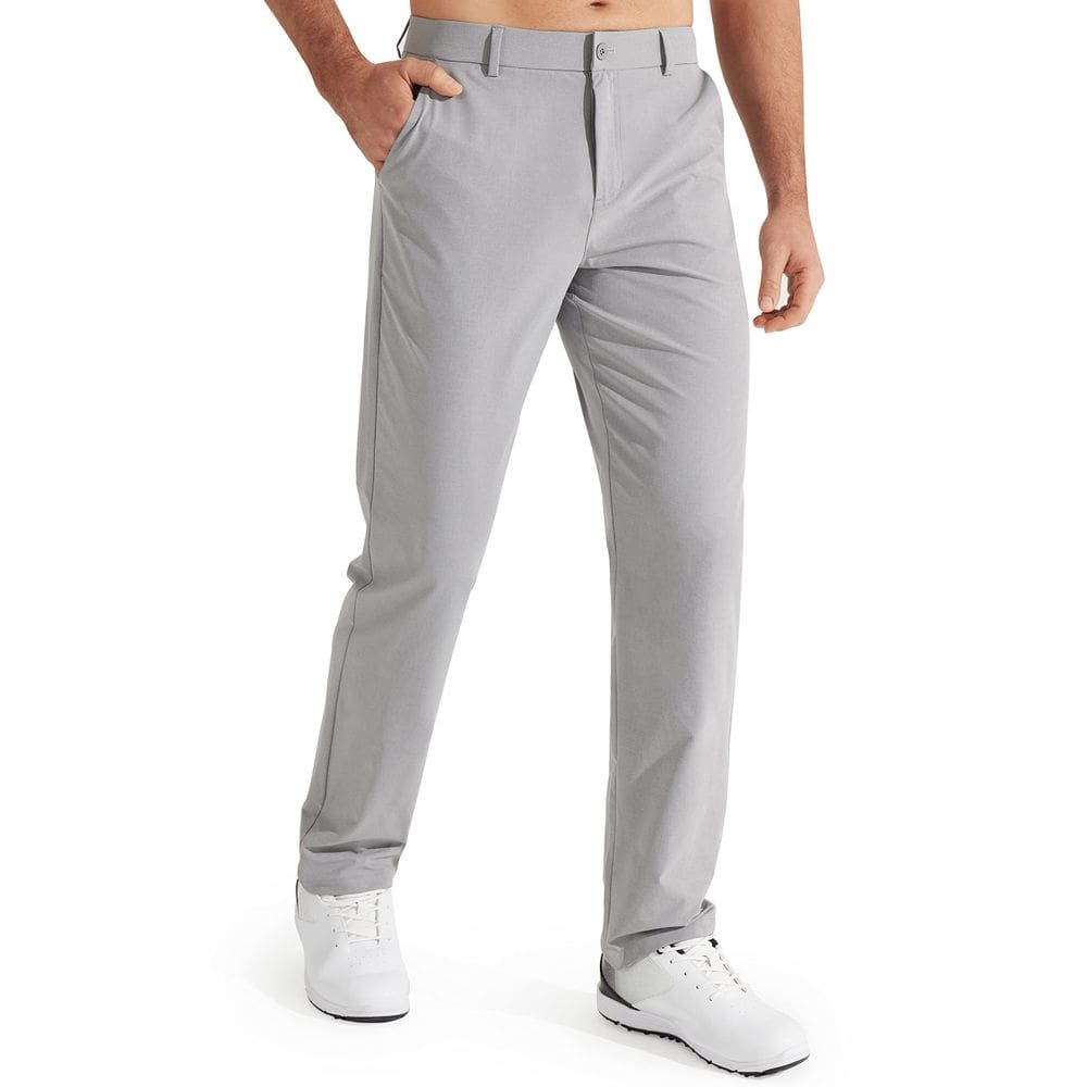 Calças de golfe Libin Comfy Quick Dry Lightweight para homens, cinza