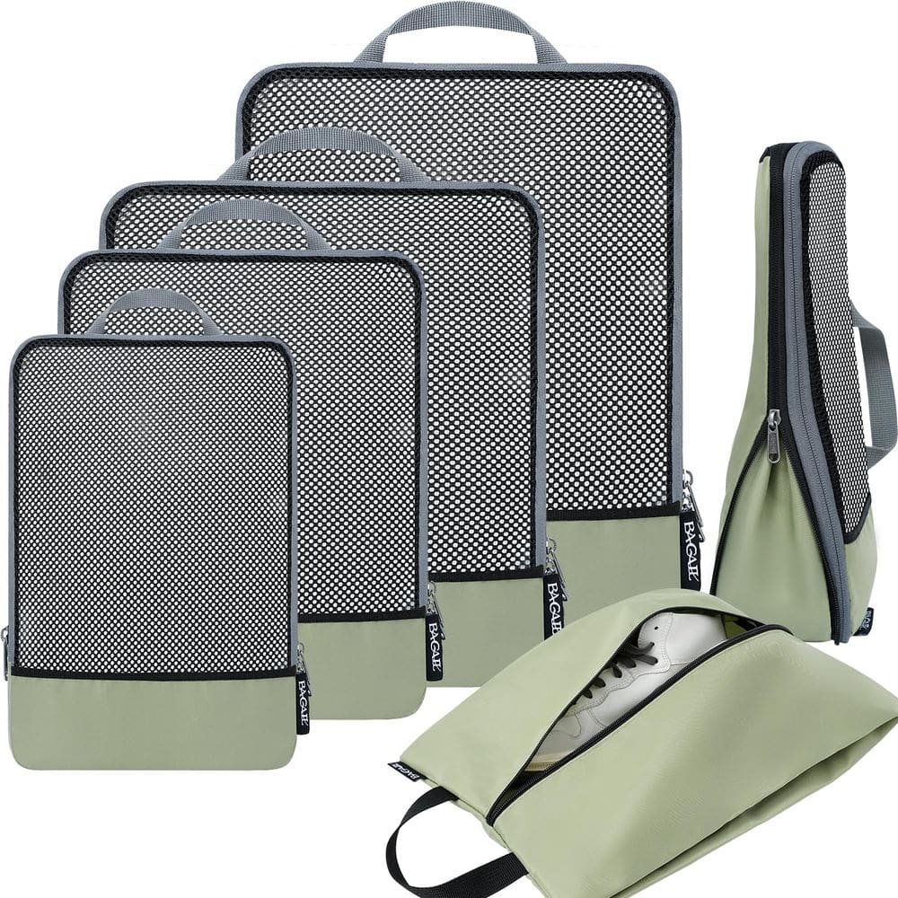 Cubos de embalagem de compressão BAGAIL 6 Set de acessórios de viagem