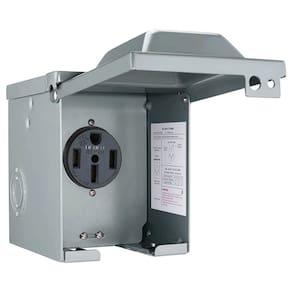 Caixa de tomada elétrica RV EXCELFU 50 Amp 125/250V NEMA 14-50R