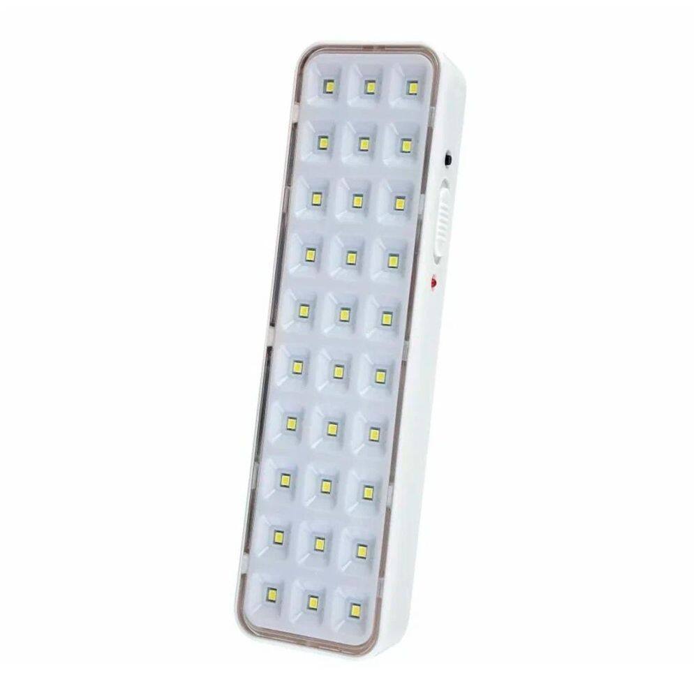 Luminária Emergência Branco Portátil Recarregável Lanterna