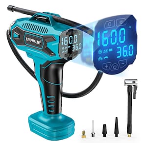 Compressor de ar para inflador de pneus LIVOWALNY 160PSI com medidor digital