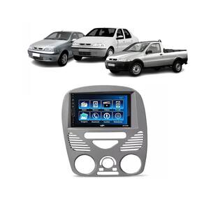 Kit Multimídia Palio Strada Siena Fire C/ AR 2002 / 2014 Mp5 2din Bt Usb Fm Leitor SD Espelhamento