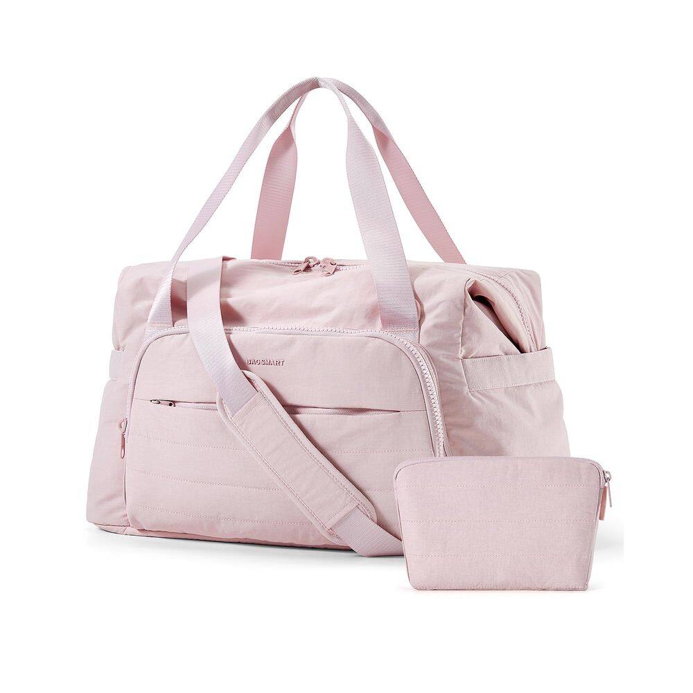 Mochila de viagem BAGSMART Weekender para mulheres rosa 35L