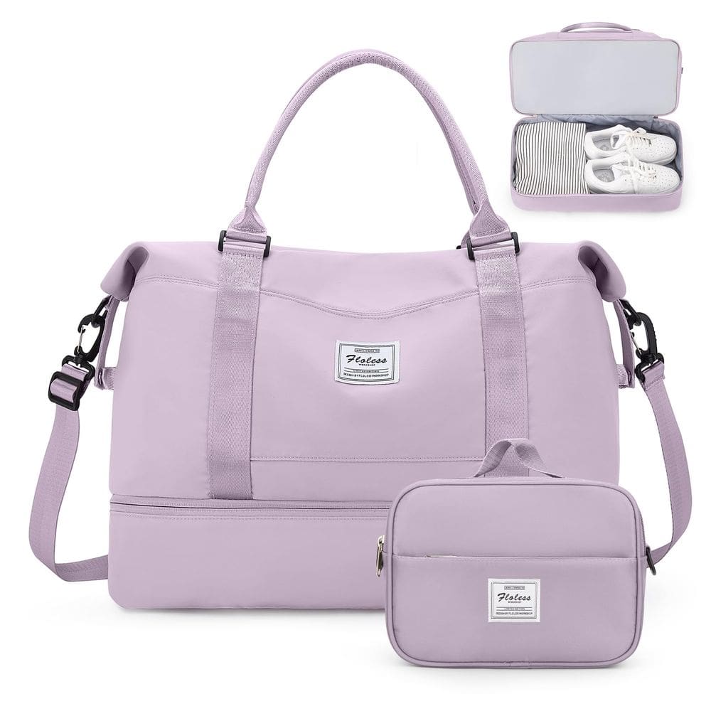 Bolsa Weekender SYCNB para mulheres com compartimento para sapatos e produtos de higiene pessoal