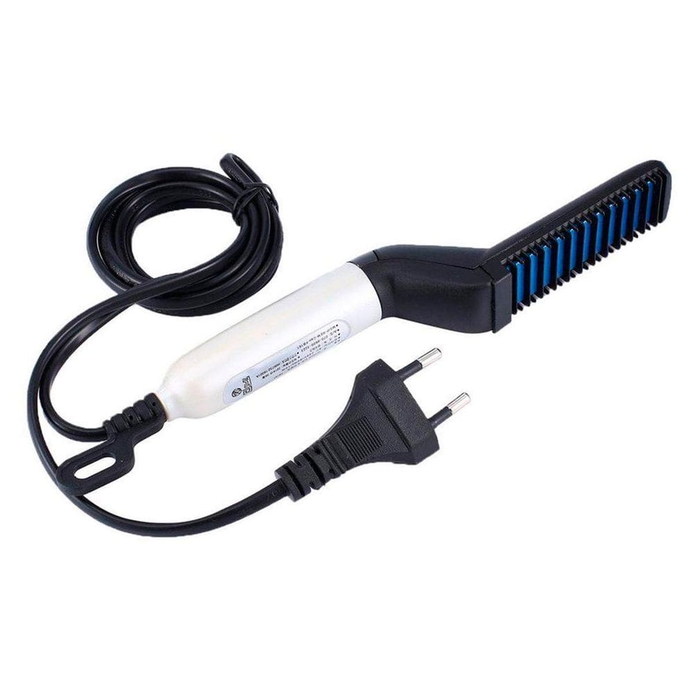 Pente Eletrico Desembaraça Cabelo Curto Longo E Barba