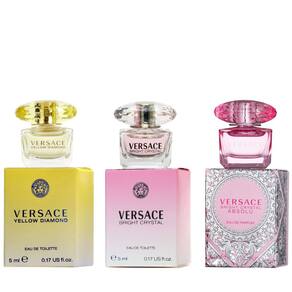 Conjunto de presentes de perfume Versace Miniature Variety Trio Collection