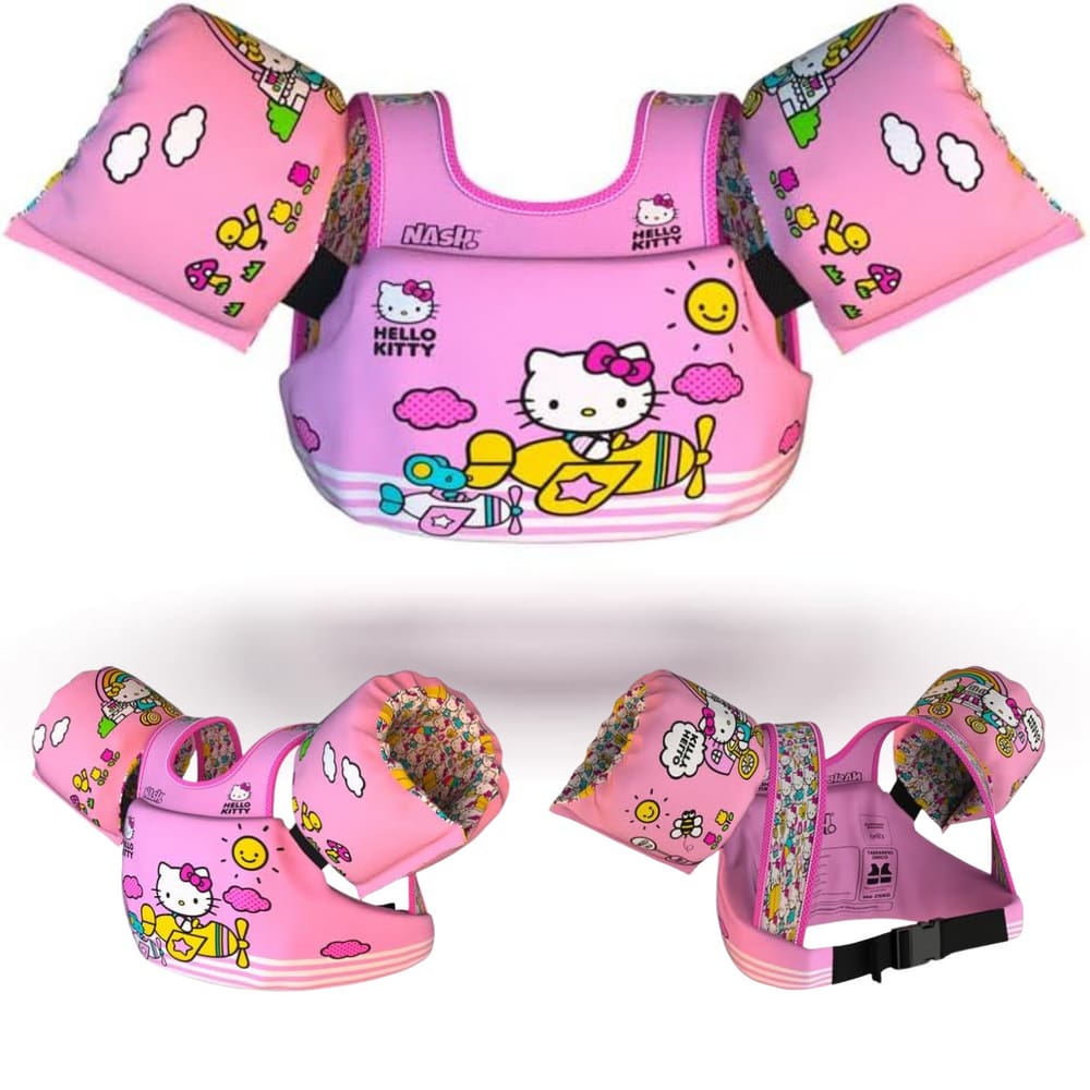 Boia Infantil Hello Kitty com Colete Salva Vidas Nash