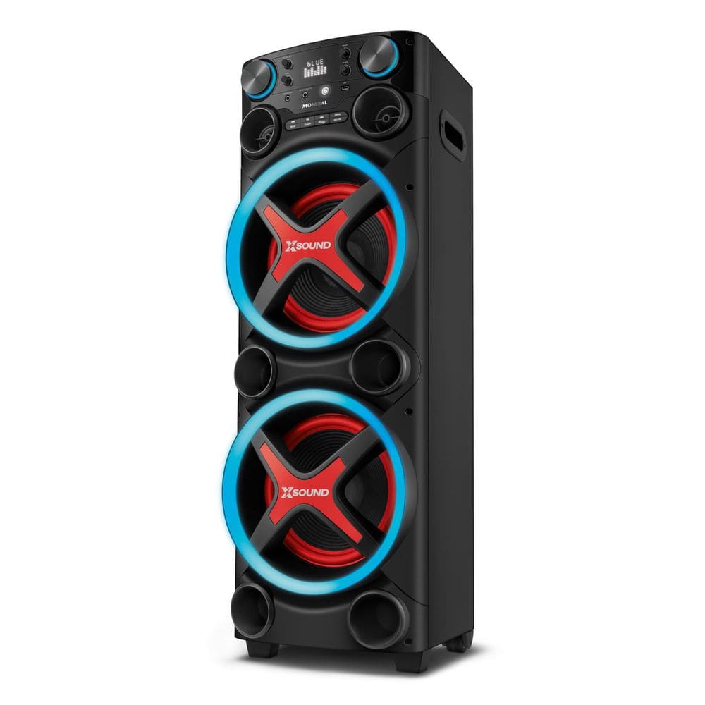 Torre de Som Mondial TM-2200 luzes Bluetooth 2200W RMS APP