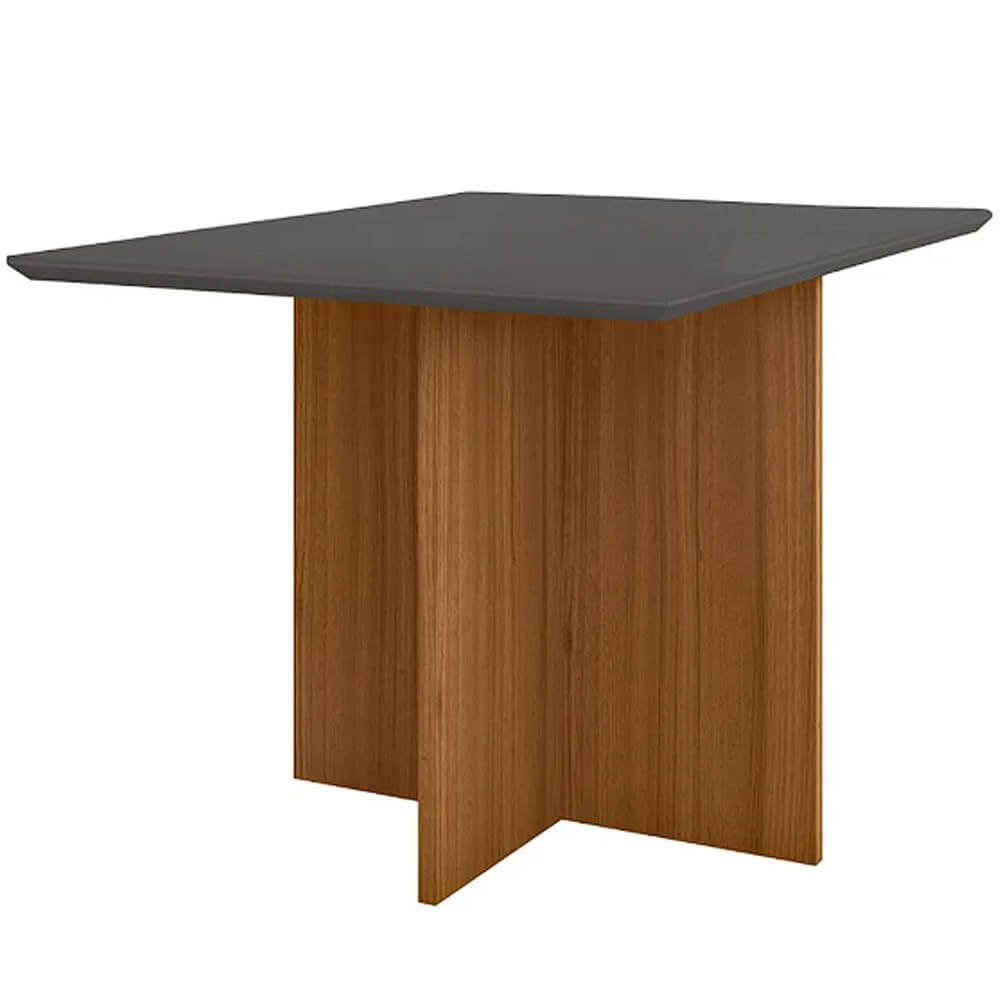 Mesa Helo 90x90cm Poliman Cor Grafite