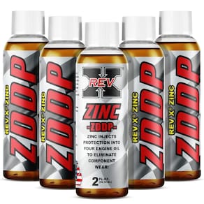 Aditivo de óleo REV X ZDDP Zinco e fósforo 3000-3200 ppm, pacote com 5