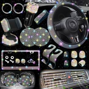 Conjunto de acessórios de carro NBTEPEM Bling para mulheres, 27 unidades