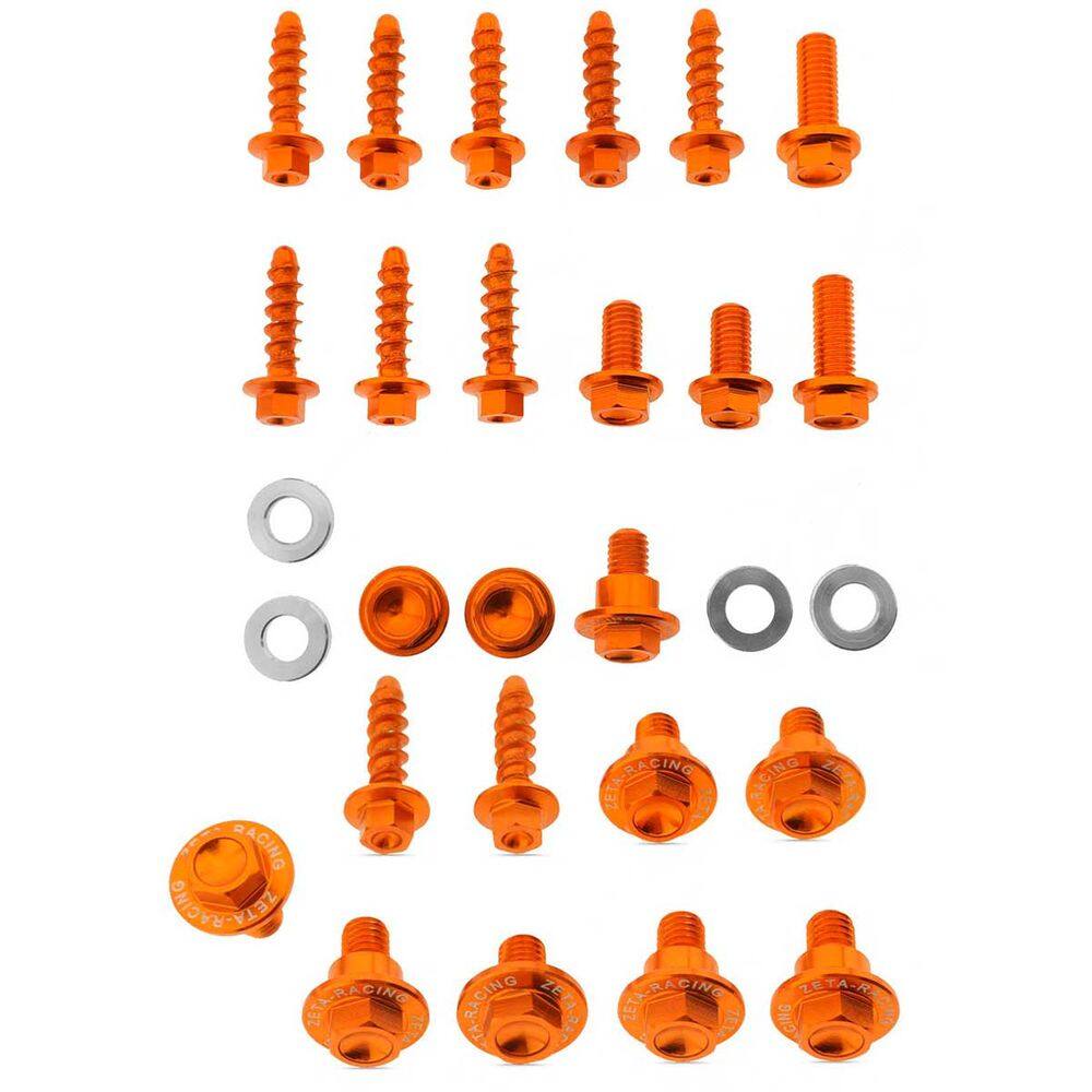 Conjunto Parafuso Kit Plástico Zeta Ktm Sx/Sx-f 2016 a 2018 Ktm Exc/Exc-f/Xc/Xc-w