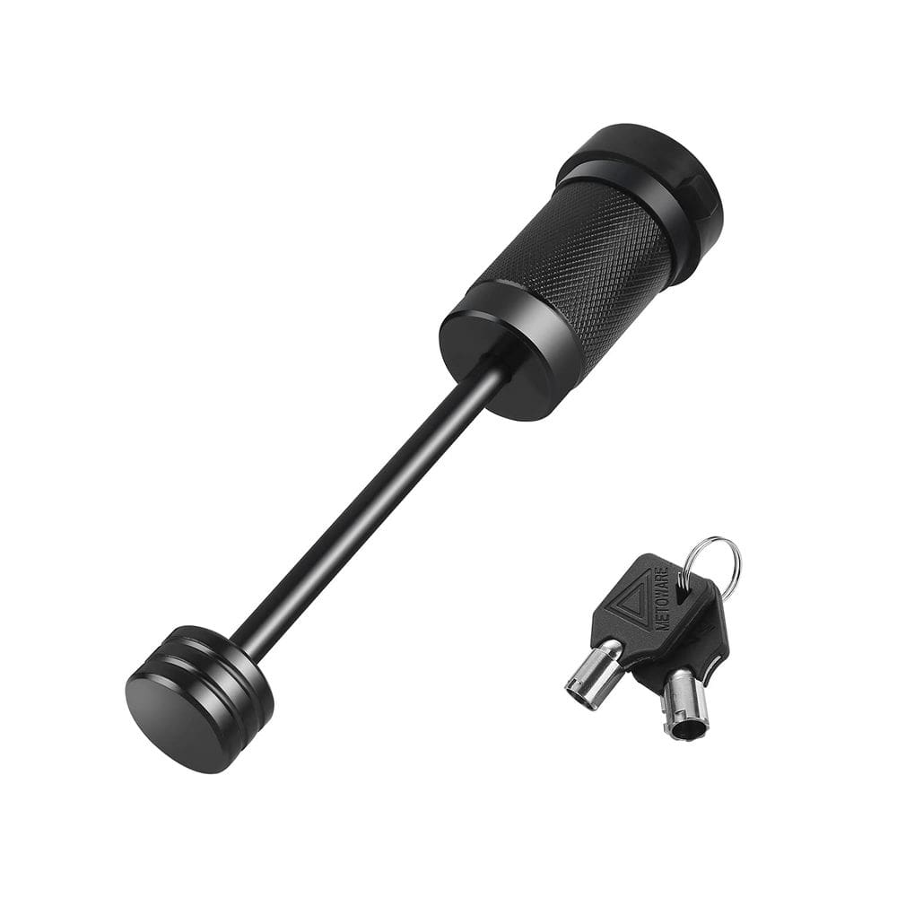 Fechadura de acoplador de lingueta de reboque METOWARE de 1/4 polegadas, 3,5 cm de extensão preta
