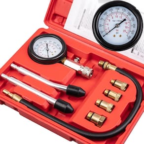 Kit de testador de compressão do cilindro do motor Clatoon 8pcs 0-300PSI