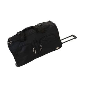 Mochila Rockland Rolling Black 40L com rodas e bolsos