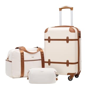 Conjunto de bagagem Coolife, mala de 3 peças, PC Hardside com fechadura TSA