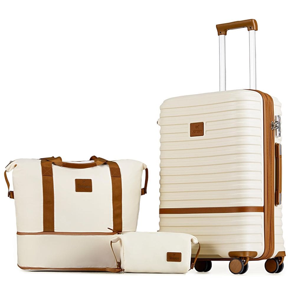 Conjunto de bagagem Joyway de 24 polegadas com roda giratória, 3 peças com trava TSA