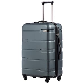 Maleta Coolife Bagage expansível PC+ABS Spinner 28 polegadas azul-petróleo