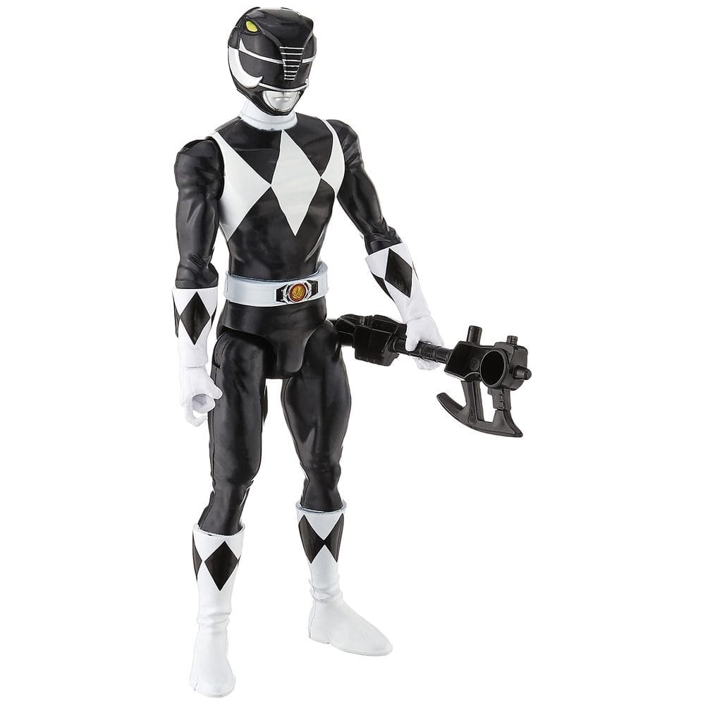 Boneco de ação Power Rangers Mighty Morphin Black Ranger 30cm