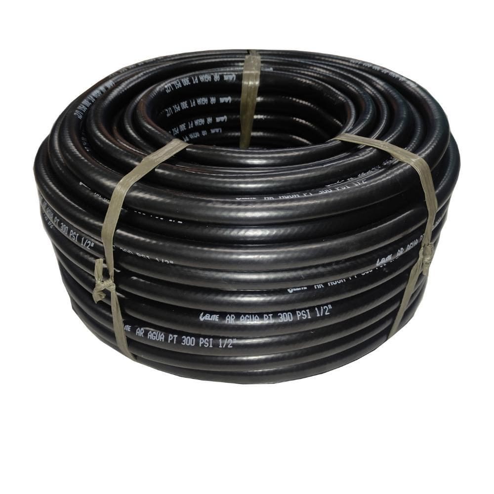 Mangueira Pneumática Resistente 1/2 300Psi -10M Elite Preto
