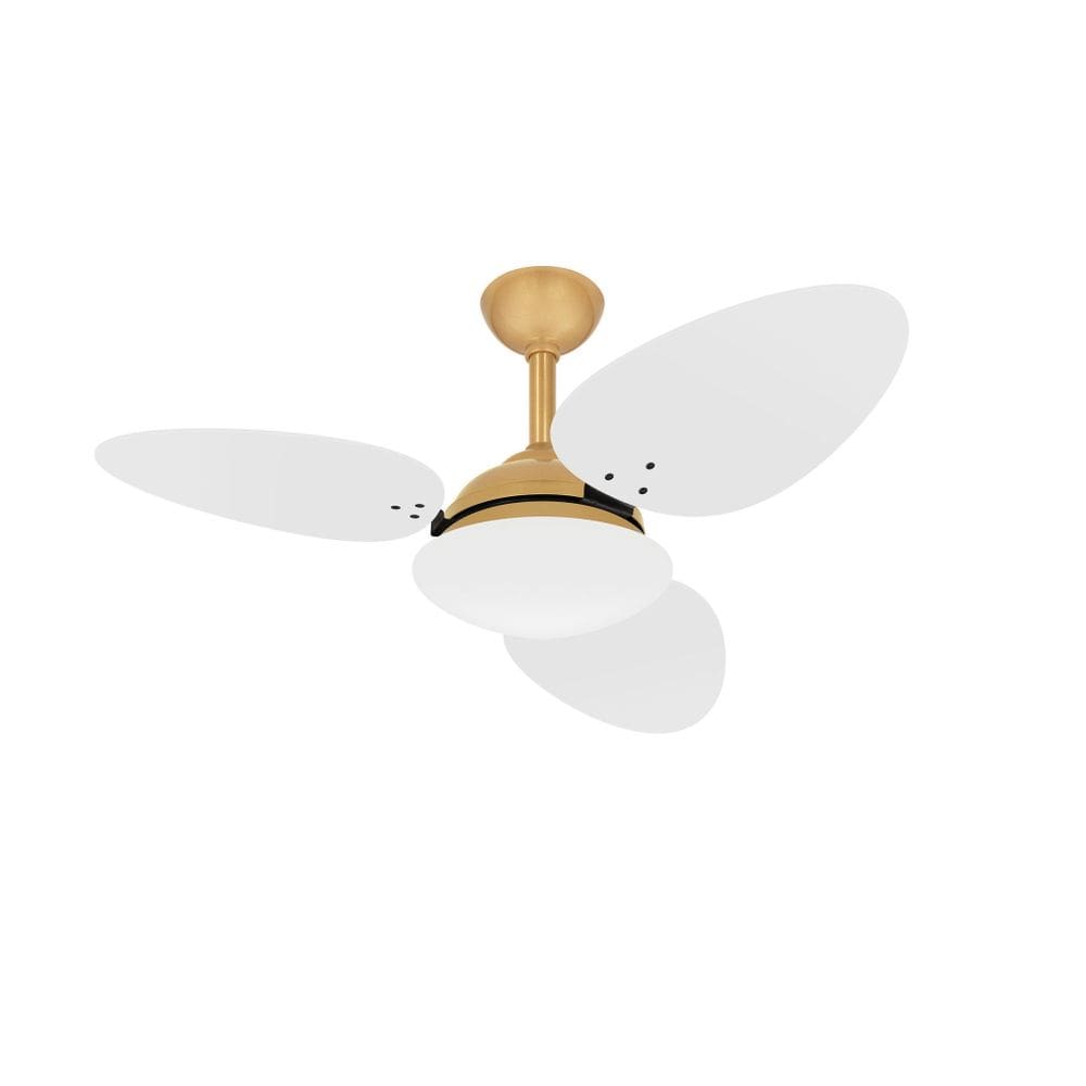 Ventilador Teto Potente Sala 3 Pás Dourado Trevo Ventax 110V