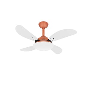 Ventilador Teto Cobre 4 Pás Fly Sala Econômico Ventax 220V