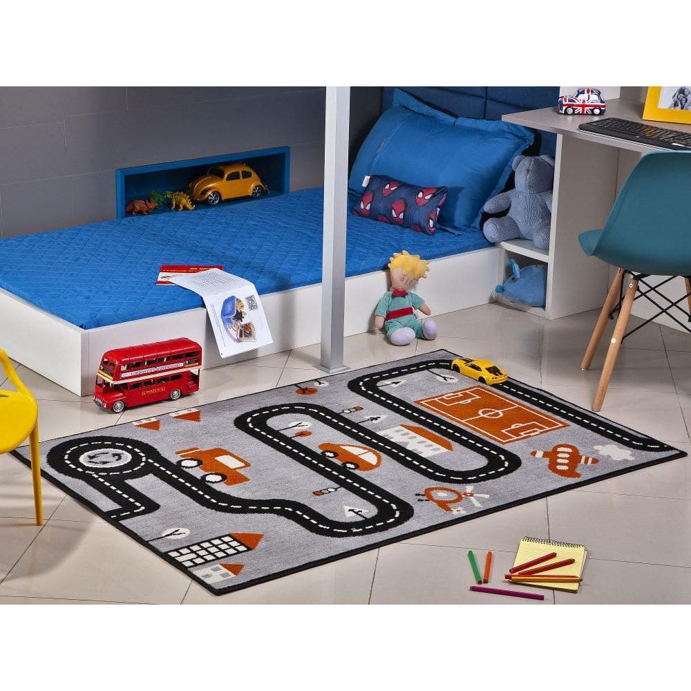 Tapete Infantil Quarto Menino Antiderrapante 80X50cm