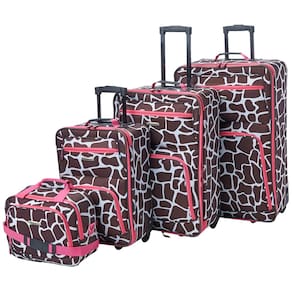 Conjunto de bagagem Rockland Fashion Softside com alças telescópicas
