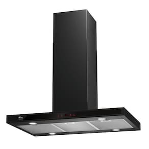 Coifa De Ilha Fischer Platinium Ebony 90 Cm Preto 127V