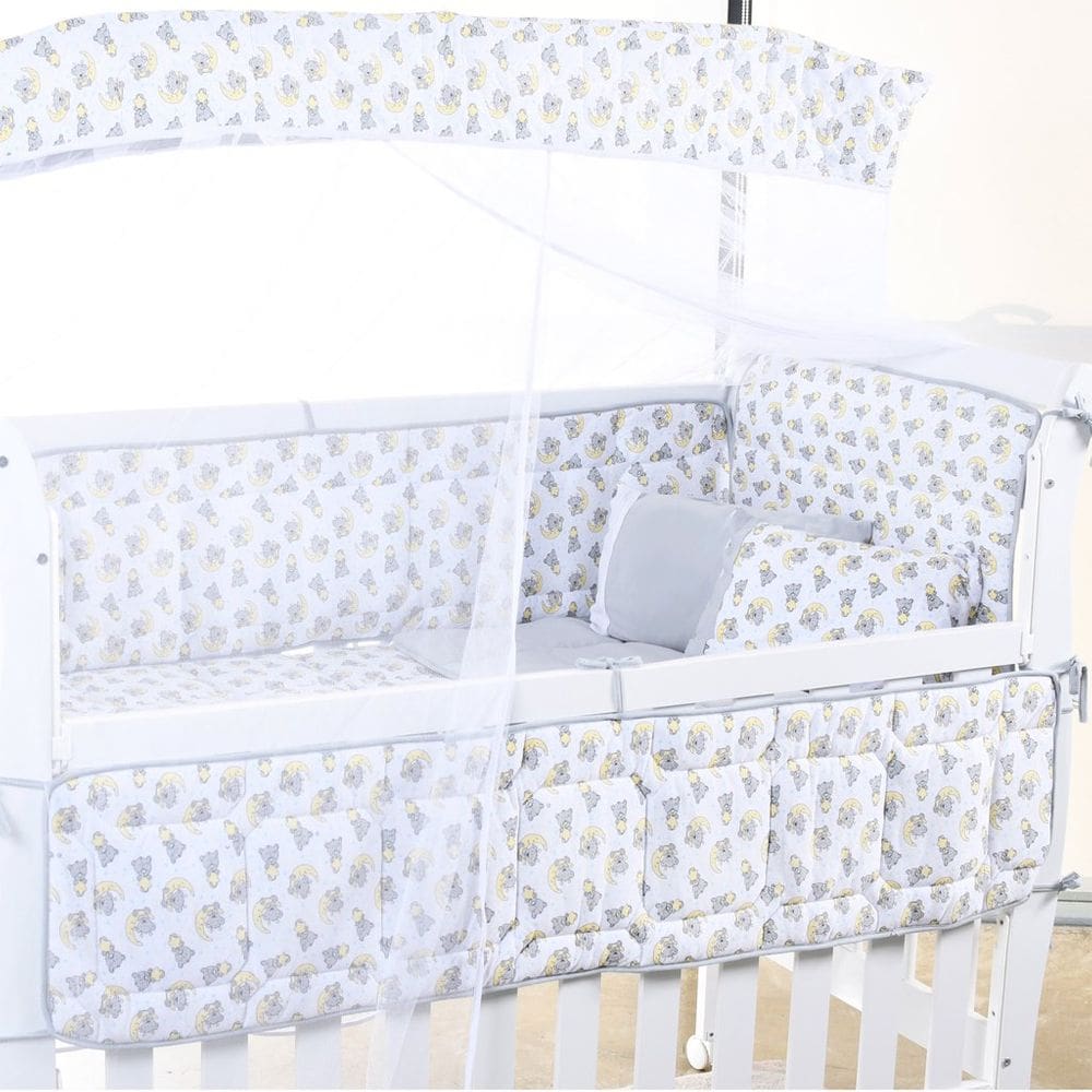 Kit Berço Baby 8 Peças Malha 100% Algodão Antialérgico