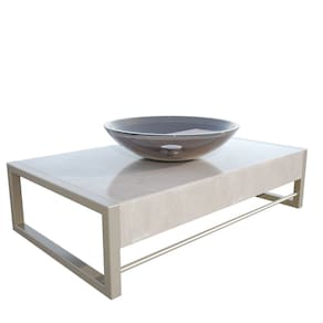Lavabo para Banheiro Atenas 71,2cm X 43,0cm X 28,0cm Marmo