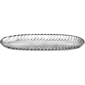PRATO BOLO BOLEIRA OVAL HOME&CO ECO CRYSTAL x49x15cm TRANSPARENTE