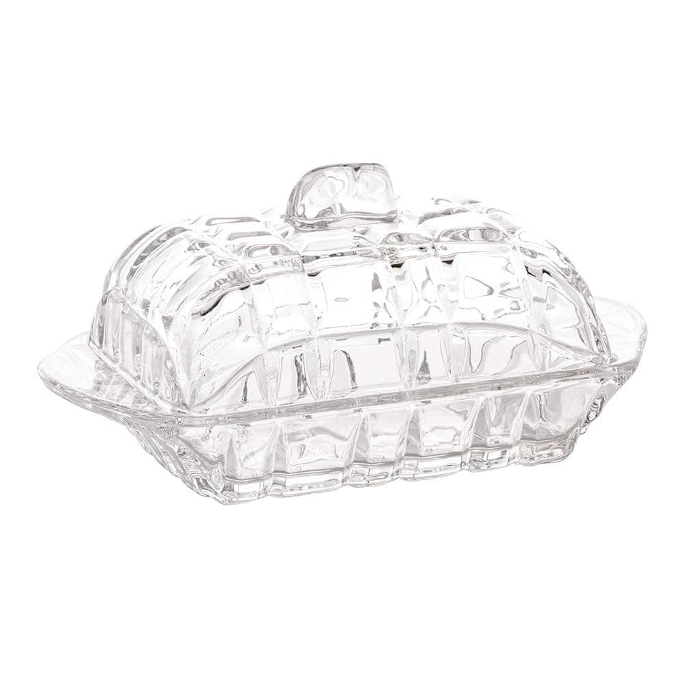 Manteigueira De Cristal Funda Servir C/ Tampa Deli Lyor