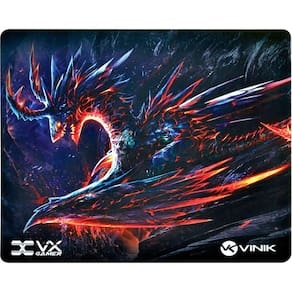Mouse Pad Gamer Vinik Vx Gaming Dragon Base Emborrachada