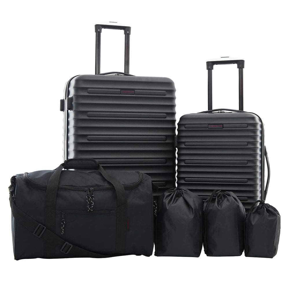 Conjunto de bagagem Travelers Club Orion 6 peças preto