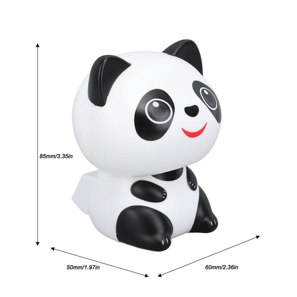 Enfeite Ornamento De Energia Solar Panda Escultura Acenando