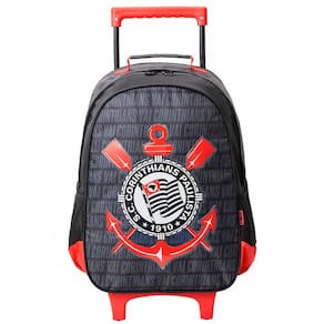 Mochila Infantil Escolar Corinthians R1 com Rodas 16 13880 - Xeryus