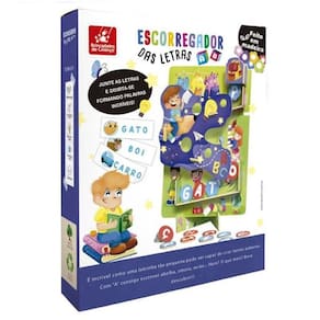 Brinquedo Educativo Escorregador das Letras Brincadeira de Criança 4031