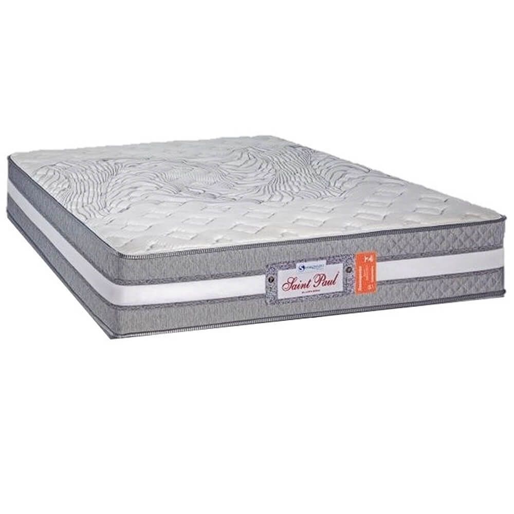 Colchão Saint Paul Casal Molas Ensacadas 30x188x138 Sankonfort Cor Cinza