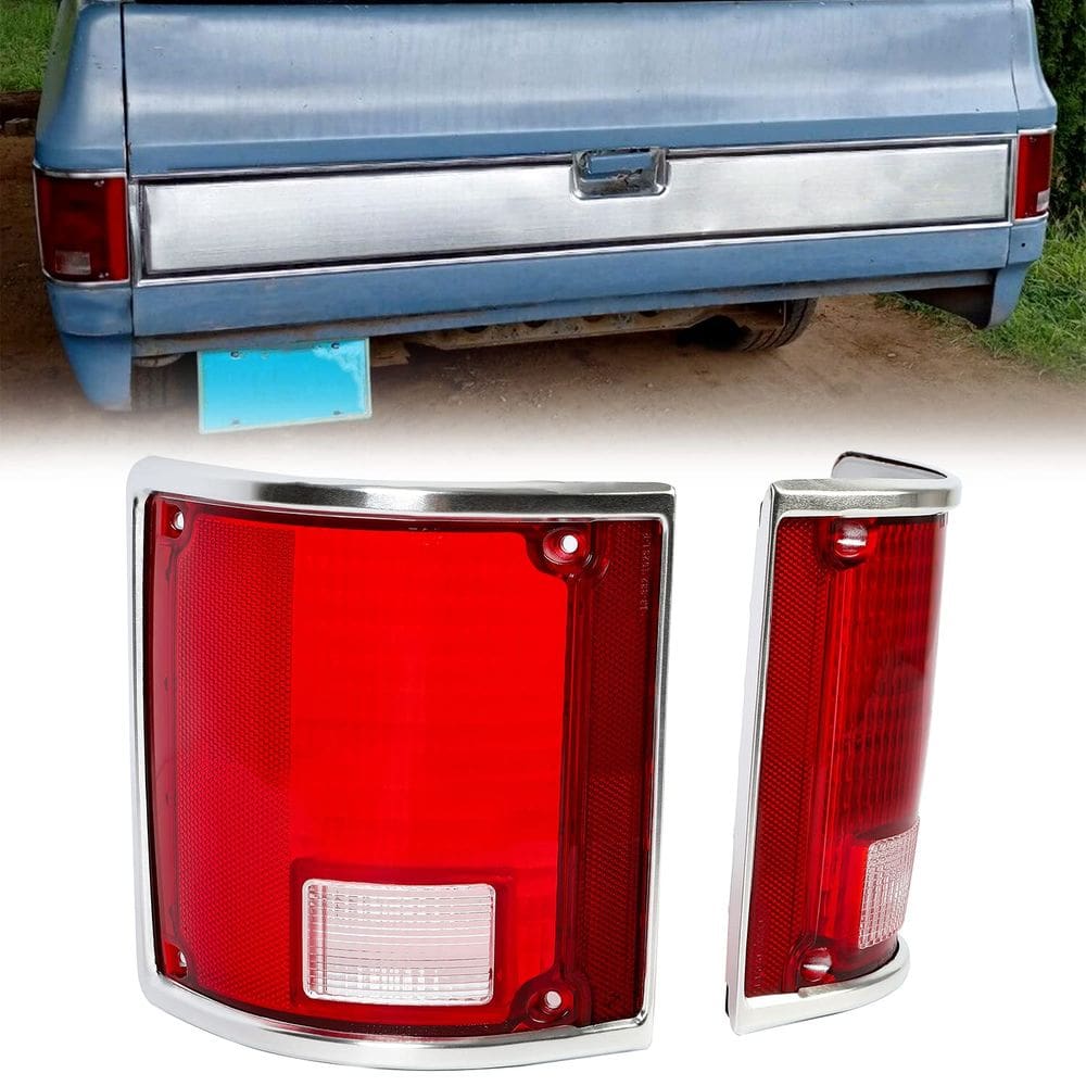 Par de lentes de luz traseira compatível com Chevy Blazer 1973-1991