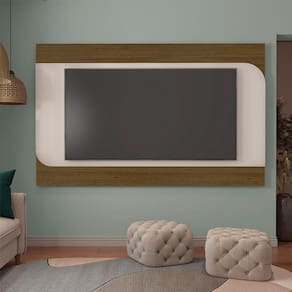 Painel para TV até 86 Polegadas Elegance Pinho e Off White