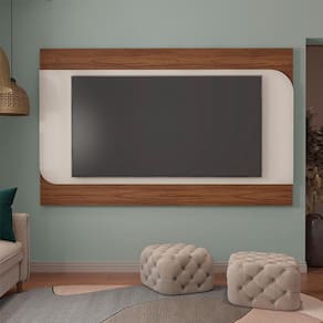 Painel para TV até 86 Polegadas Elegance Cedro e Off White